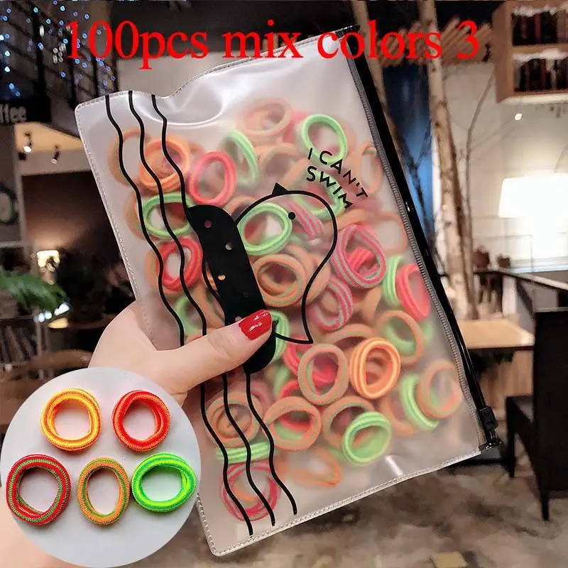 Purple Rubber Hair Bands for Women - 50 Pcs - Image 35