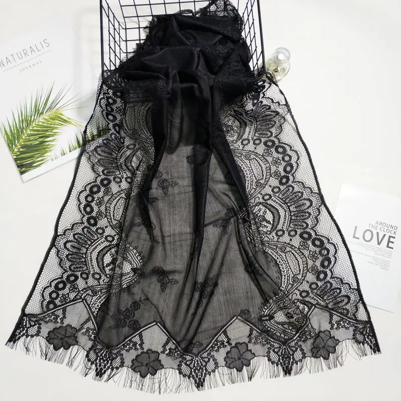 Golden Lace Scarf for Women Muslim Turban - Image 3