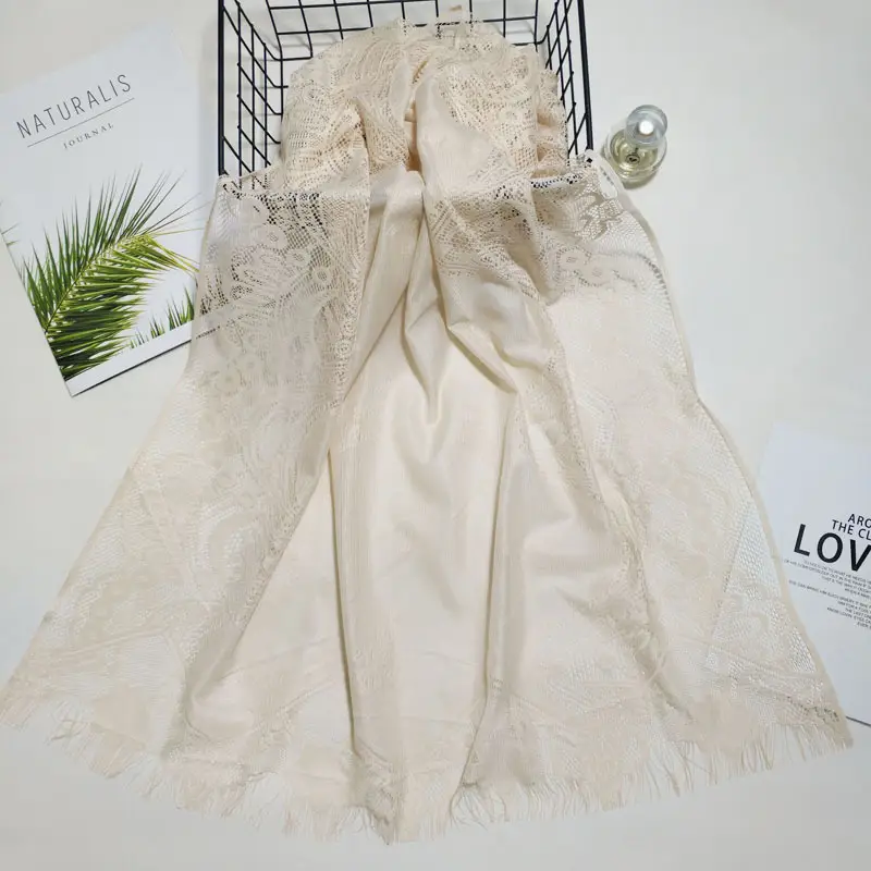 Golden Lace Scarf for Women Muslim Turban - Image 9