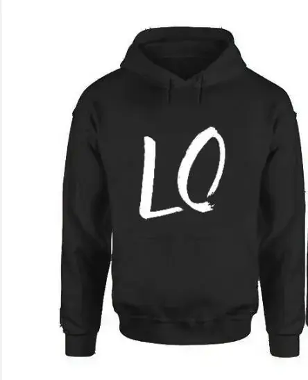 Black LOVE Graphic Hoodie for Women - Image 3