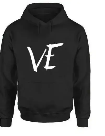 Black LOVE Graphic Hoodie for Women - Image 4