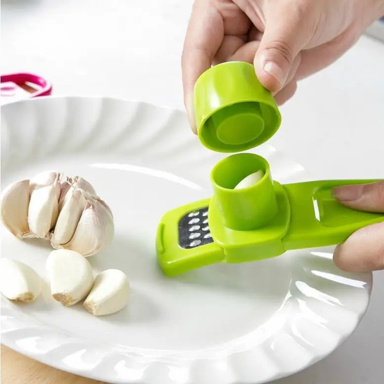 Pink Garlic Press Multi-Functional Kitchen Tool