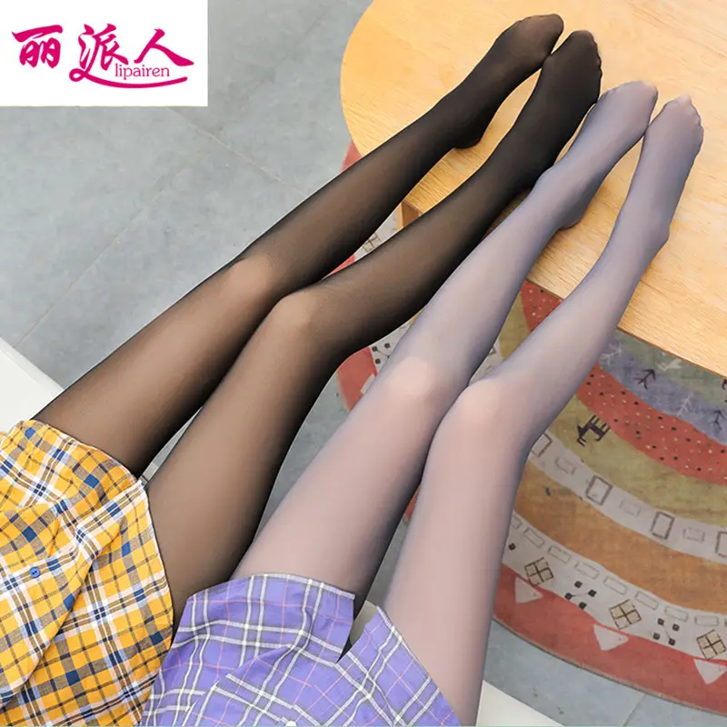 Spring Fake Transparent Leggings Women Seamless Gray High Waist - Image 7