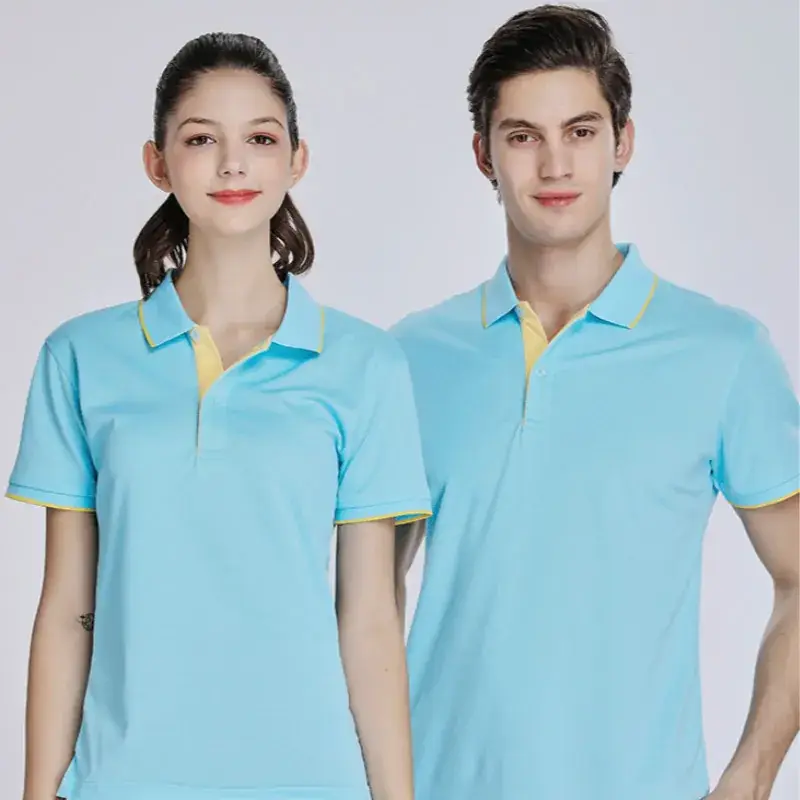 Men Black Polo T-Shirt with Red Yellow Trim - Image 10