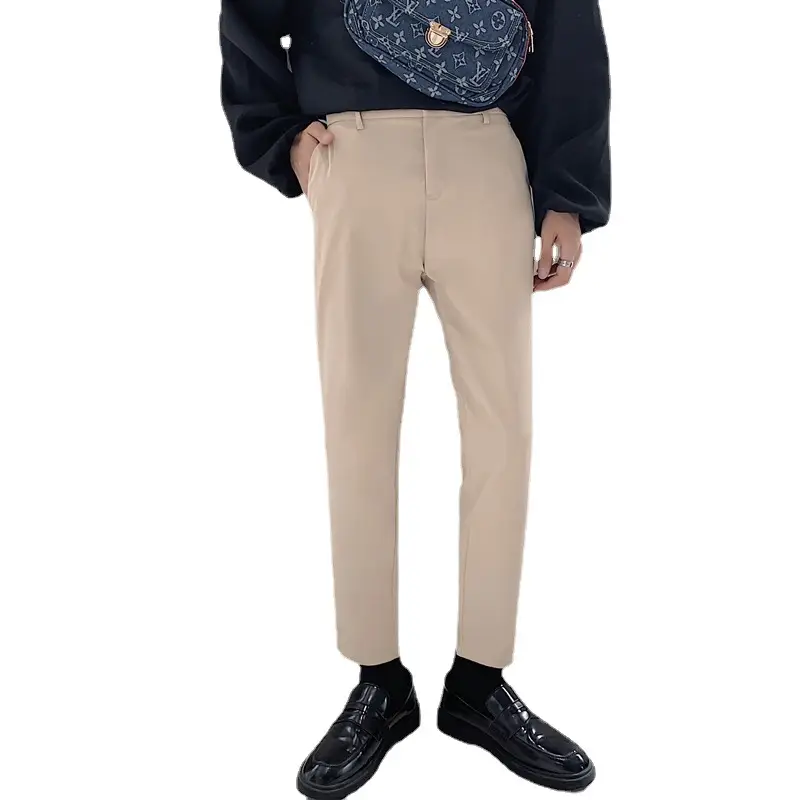 Men's Slim Fit Western Pants Ankle Length Black - Image 8