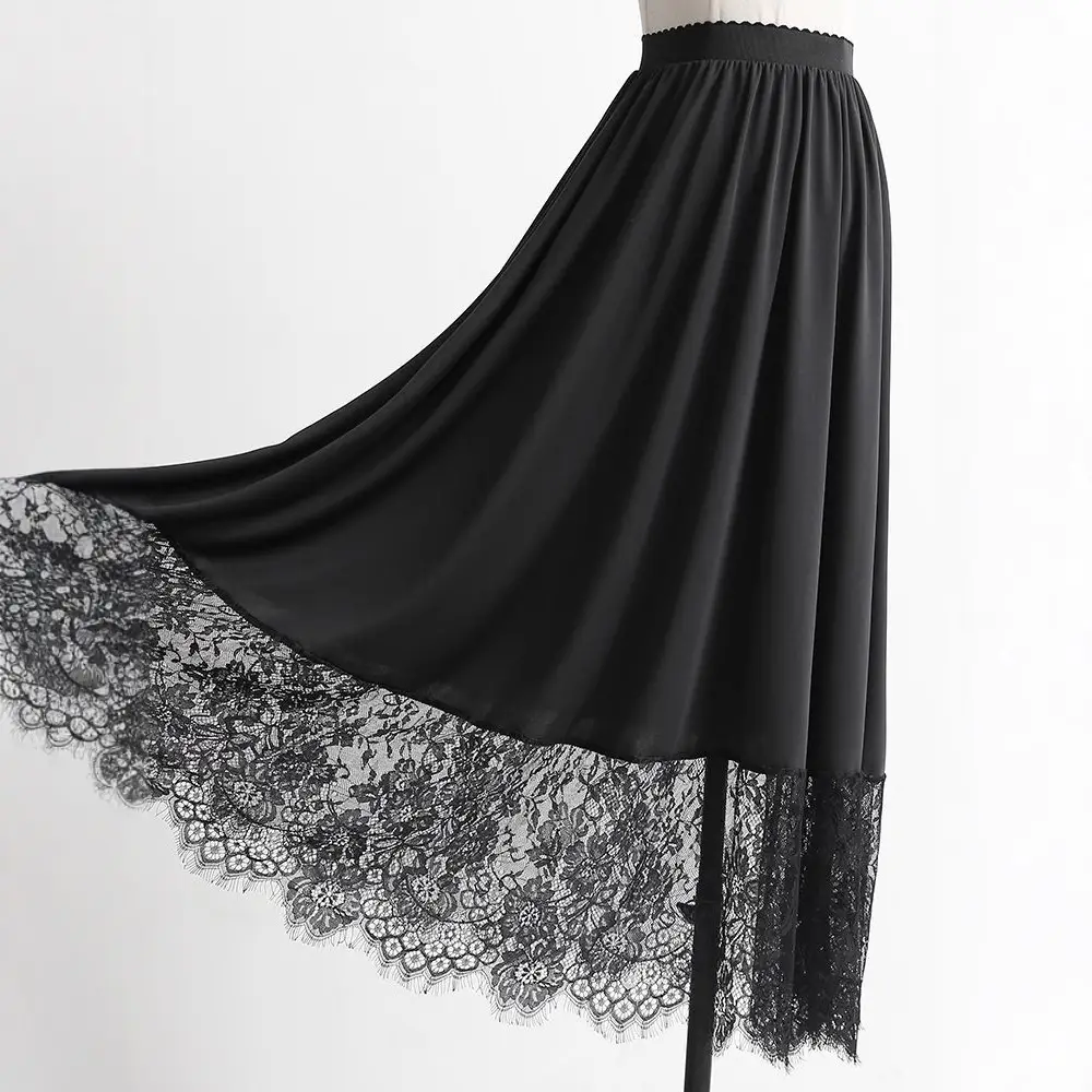 Blue Lace Hanfu Skirt Mid Length Anti Exposure - Image 18