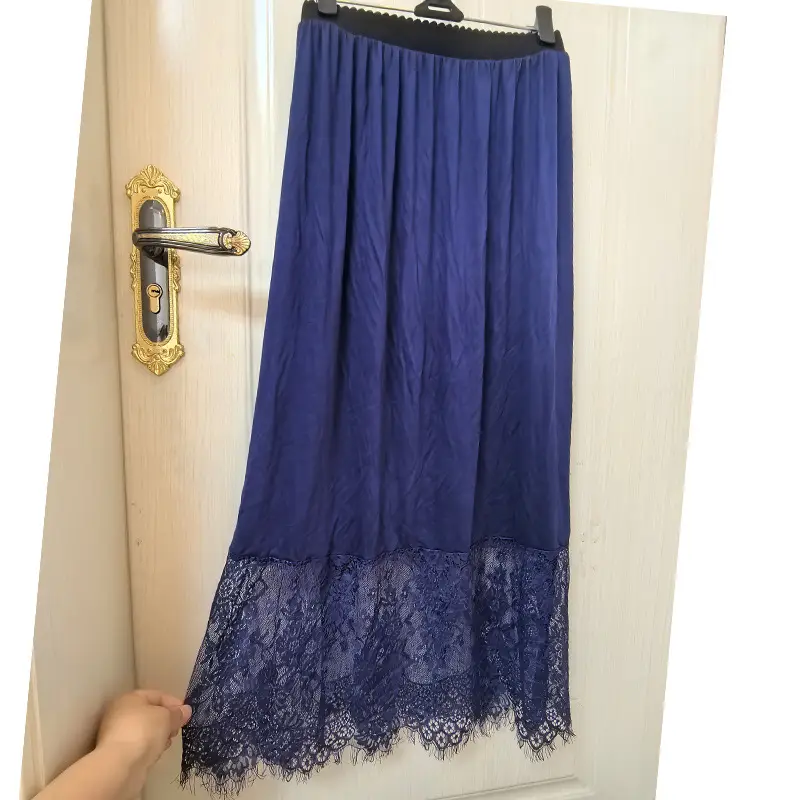Blue Lace Hanfu Skirt Mid Length Anti Exposure - Image 11