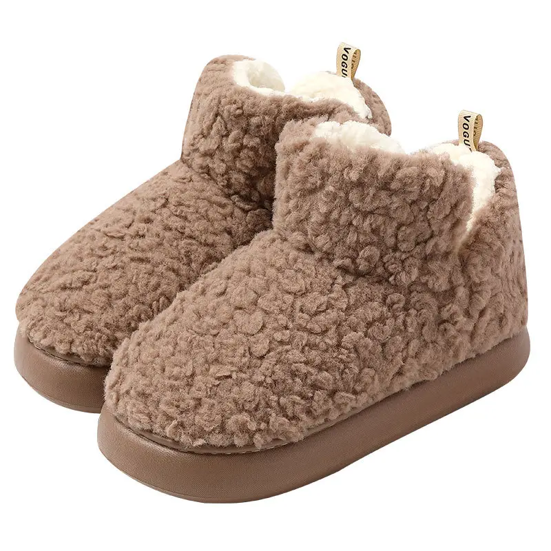 Cotton Slippers for Women Winter Couples Indoor Home Household Non-Slip Thick Soles with Poop Feeling Warm Bags and Cotton Shoes for Men Wholesale - Image 18