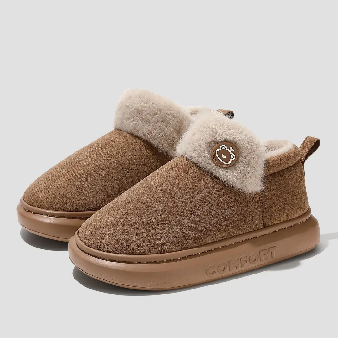 Cotton Slippers for Women Winter Couples Indoor Home Household Non-Slip Thick Soles with Poop Feeling Warm Bags and Cotton Shoes for Men Wholesale - Image 10