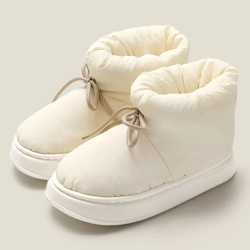 Cotton Slippers for Women Winter Couples Indoor Home Household Non-Slip Thick Soles with Poop Feeling Warm Bags and Cotton Shoes for Men Wholesale - Image 7