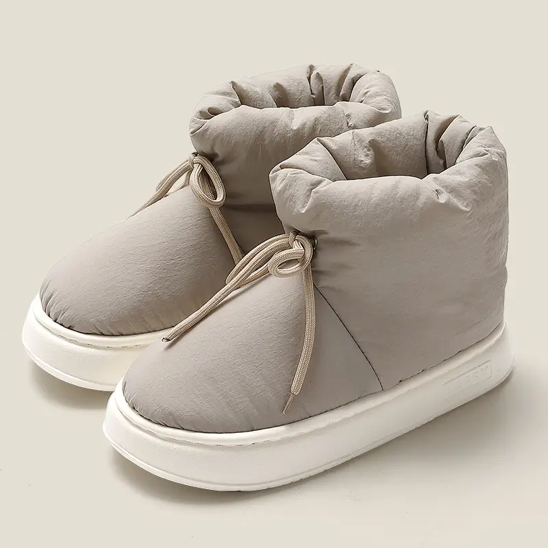 Cotton Slippers for Women Winter Couples Indoor Home Household Non-Slip Thick Soles with Poop Feeling Warm Bags and Cotton Shoes for Men Wholesale - Image 8