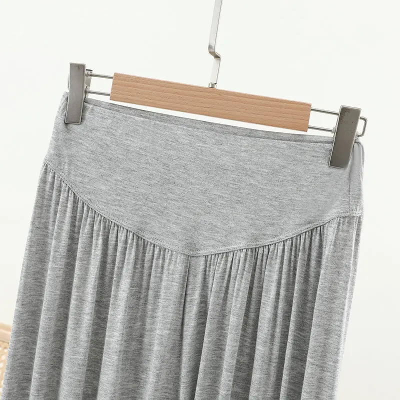 Grey High Waist Cropped Yoga Pants for Women — feature 48