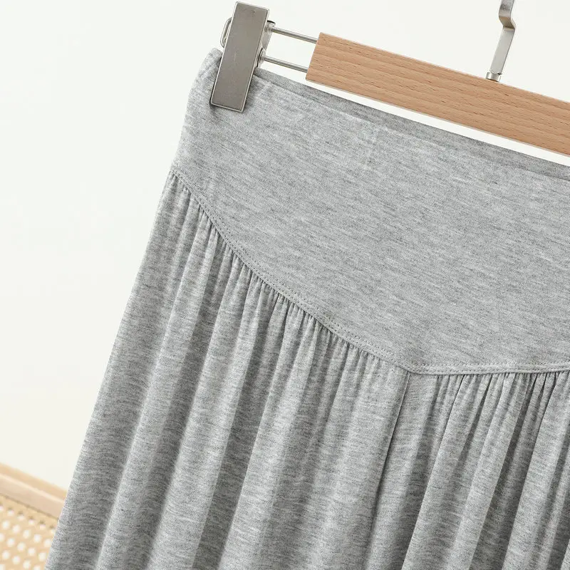 Grey High Waist Cropped Yoga Pants for Women — feature 49