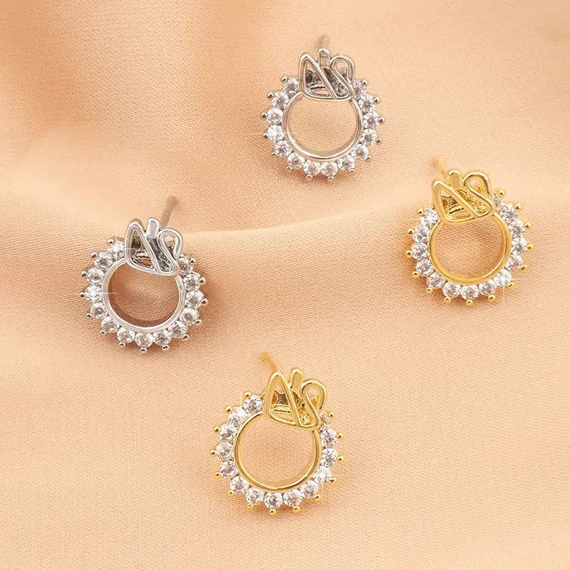 Real Gold Electroplated Swan Earrings for Women - Image 4