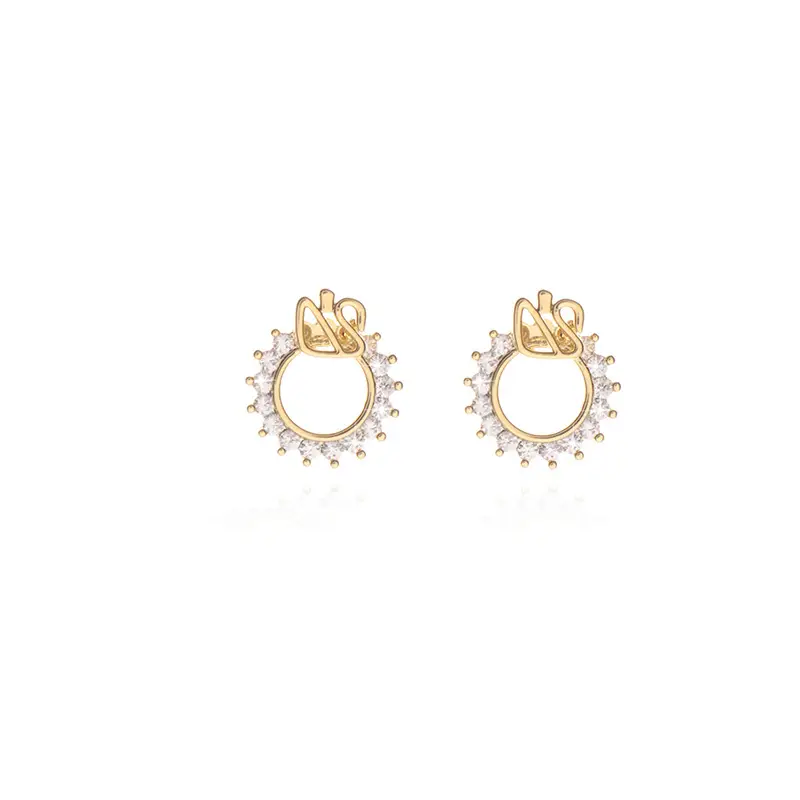 Real Gold Electroplated Swan Earrings for Women - Image 7