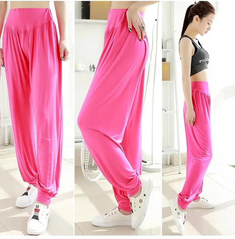 Middle-aged Women Harem Pants Navy Modal Spring Summer — feature 18