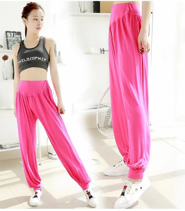 Middle-aged Women Harem Pants Navy Modal Spring Summer — feature 19