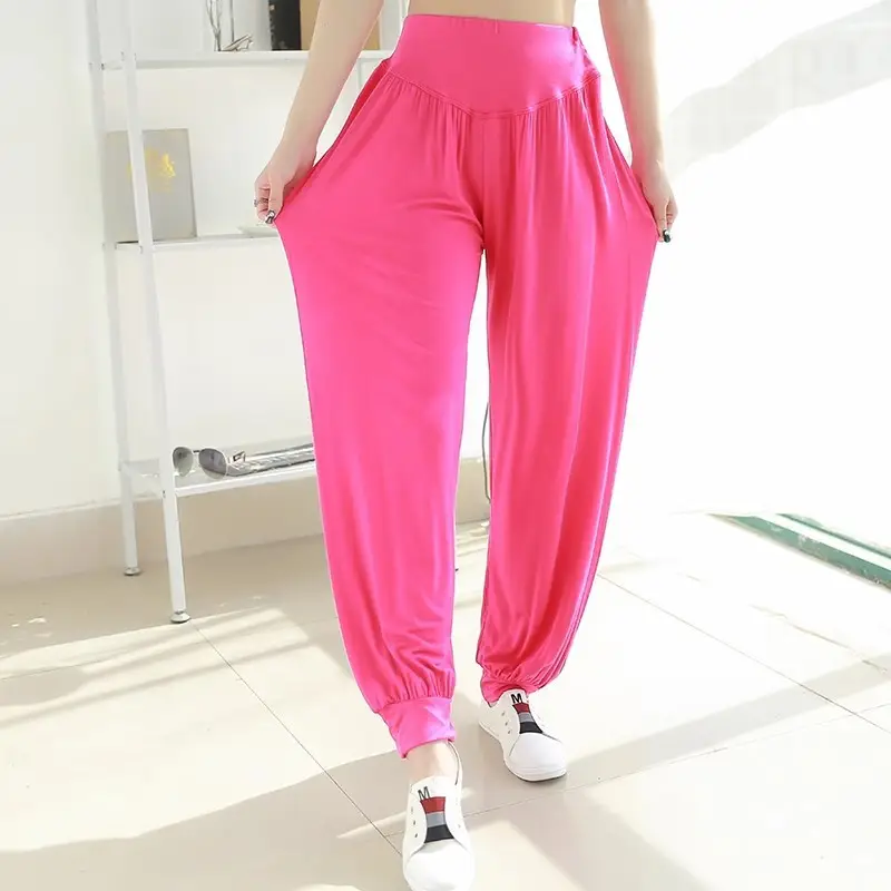 Middle-aged Women Harem Pants Navy Modal Spring Summer — feature 20