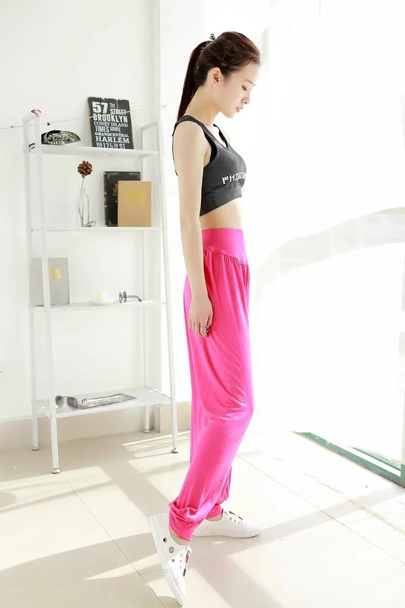 Middle-aged Women Harem Pants Navy Modal Spring Summer — feature 24