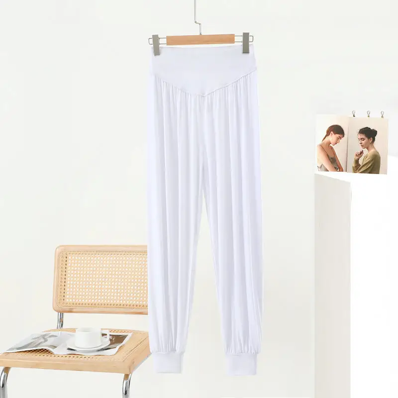 Middle-aged Women Harem Pants Navy Modal Spring Summer — feature 42