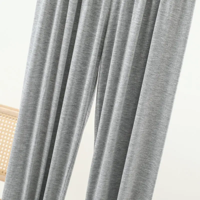 Middle-aged Women Harem Pants Navy Modal Spring Summer — feature 49