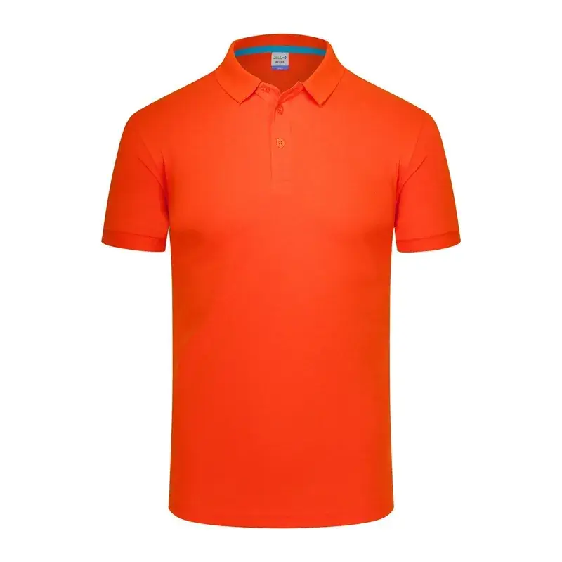Men Grey Polo T-Shirt Short Sleeve Breathable - Image 3