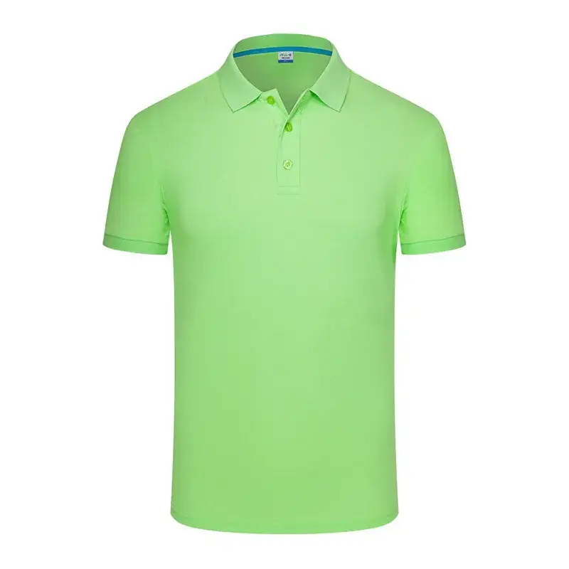Men Grey Polo T-Shirt Short Sleeve Breathable - Image 4