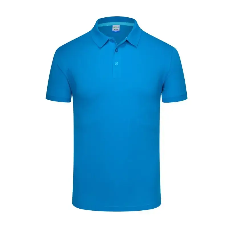Men Grey Polo T-Shirt Short Sleeve Breathable - Image 11