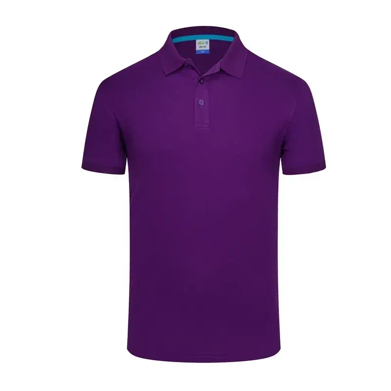 Men Grey Polo T-Shirt Short Sleeve Breathable - Image 13