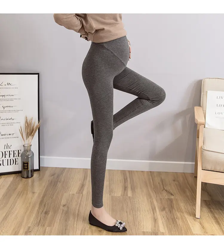 Maternity Leggings Solid Color Slimming Belly Support — feature 10
