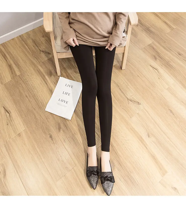 Maternity Leggings Solid Color Slimming Belly Support — feature 4