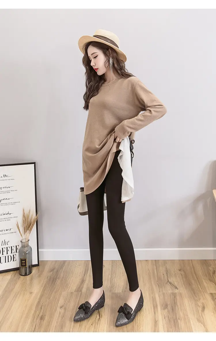 Maternity Leggings Solid Color Slimming Belly Support — feature 5