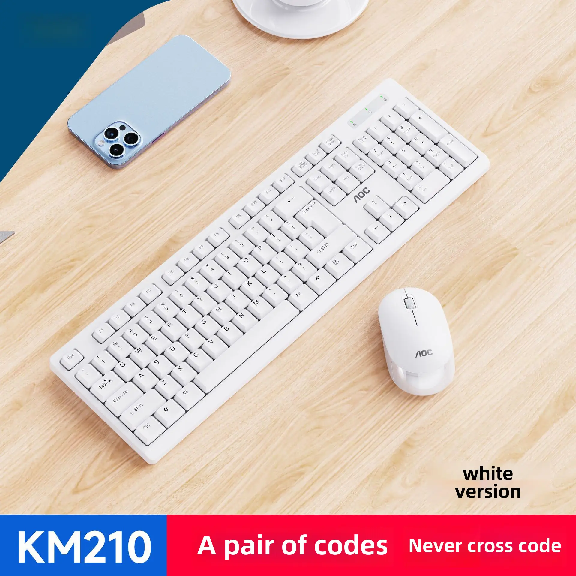 Aoc Wireless Mouse & Keyboard Set USB Compatible - Image 2