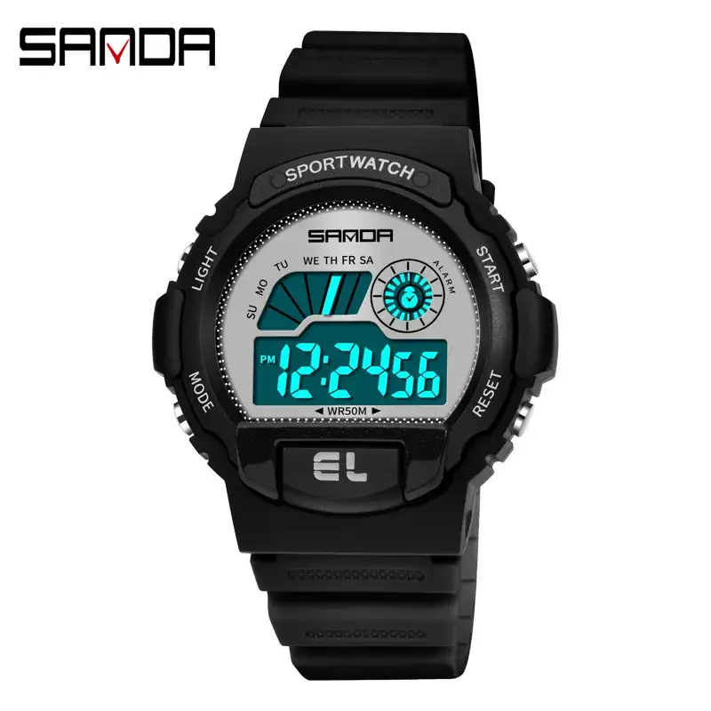Sanda Sports Electronic Watch for Boys Teens Waterproof Multifunctional - Image 5