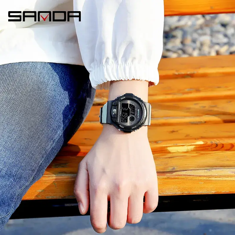 Sanda Sports Electronic Watch for Boys Teens Waterproof Multifunctional - Image 6