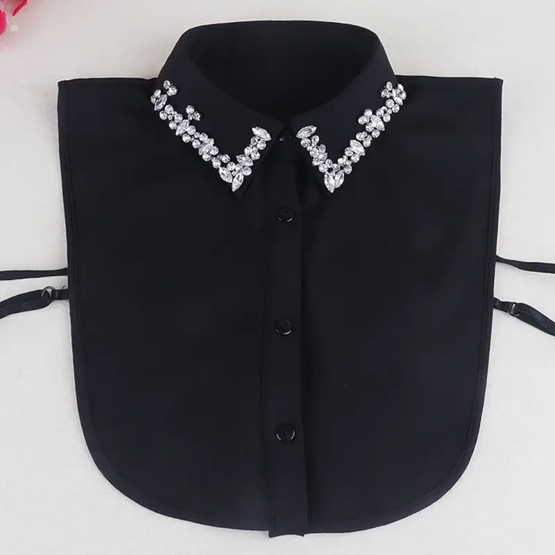White Fake Collar Shirt for Women's Kurti - Image 2