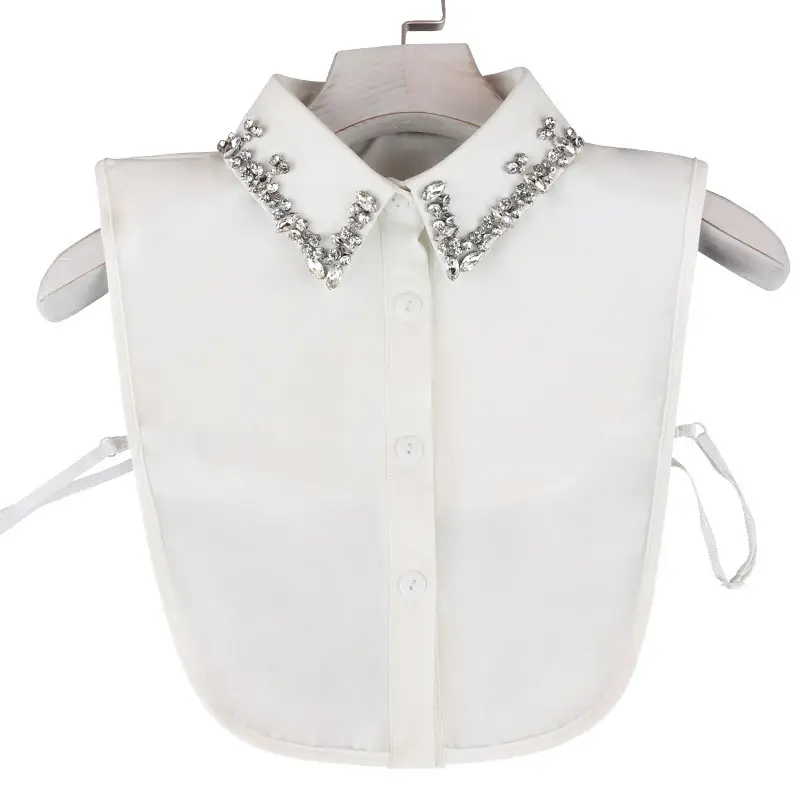 White Fake Collar Shirt for Women's Kurti - Image 5