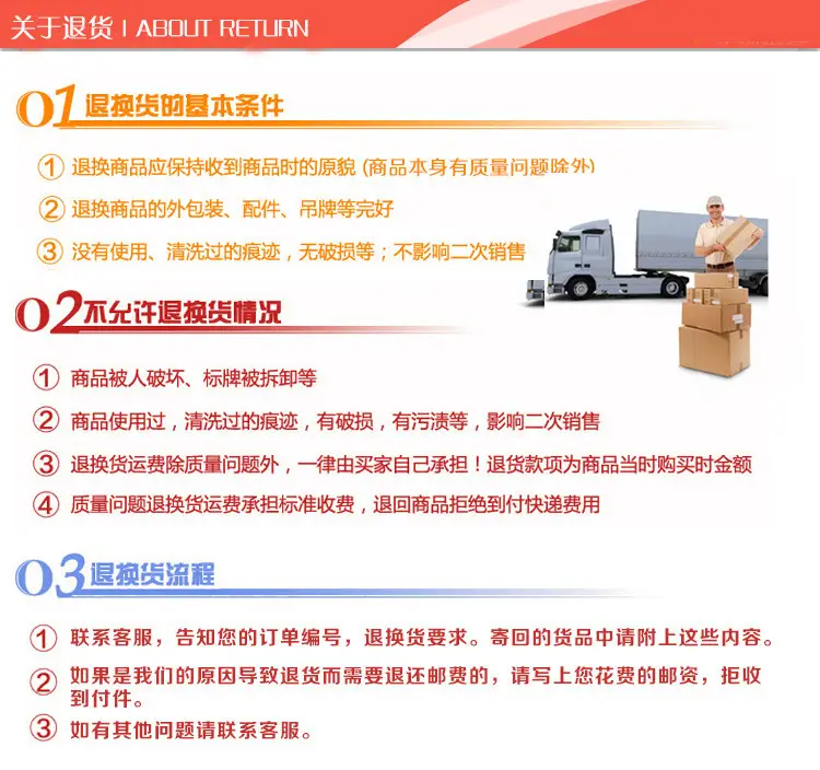 退货事项