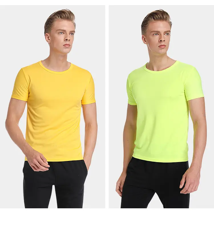 Men White Quick-Dry T-Shirt Marathon Running — feature 22