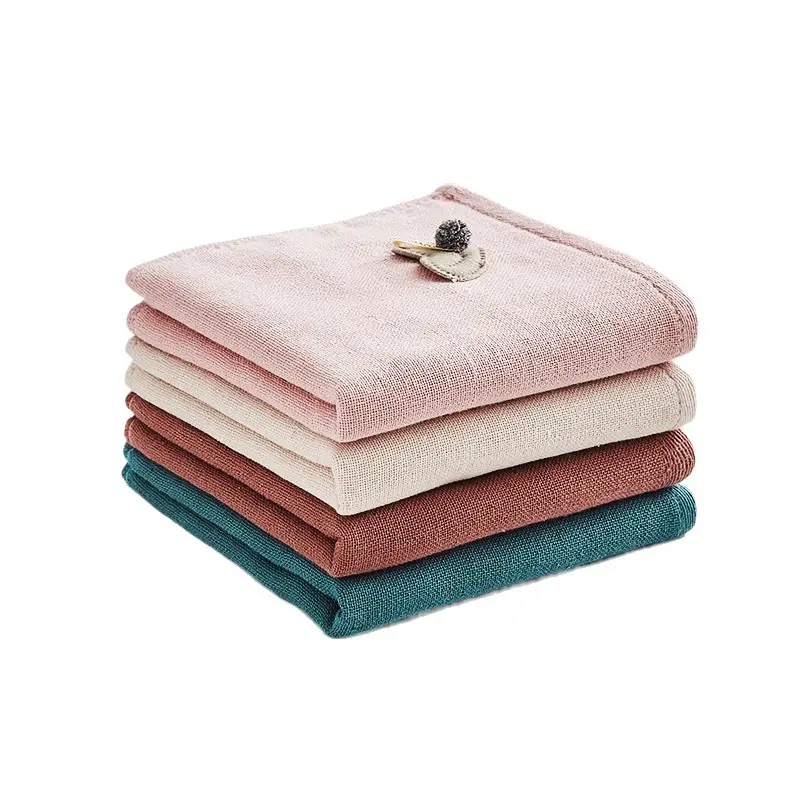 Sanli Pure Cotton Kids Face Towel Pink Patch Embroidered - Image 9