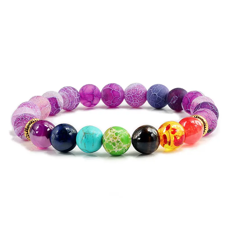 Multi-Layered Rose Quartz Beaded Bracelet with Frosted Stones