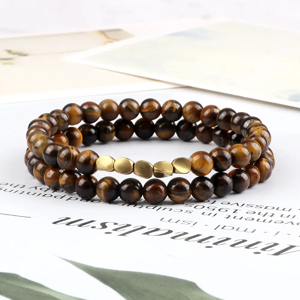 Multi-Layered Rose Quartz Beaded Bracelet with Frosted Stones — feature 25