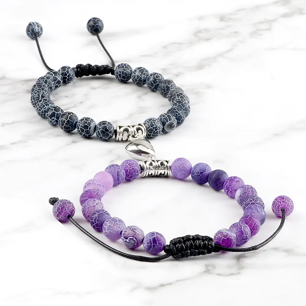 Multi-Layered Rose Quartz Beaded Bracelet with Frosted Stones — feature 34