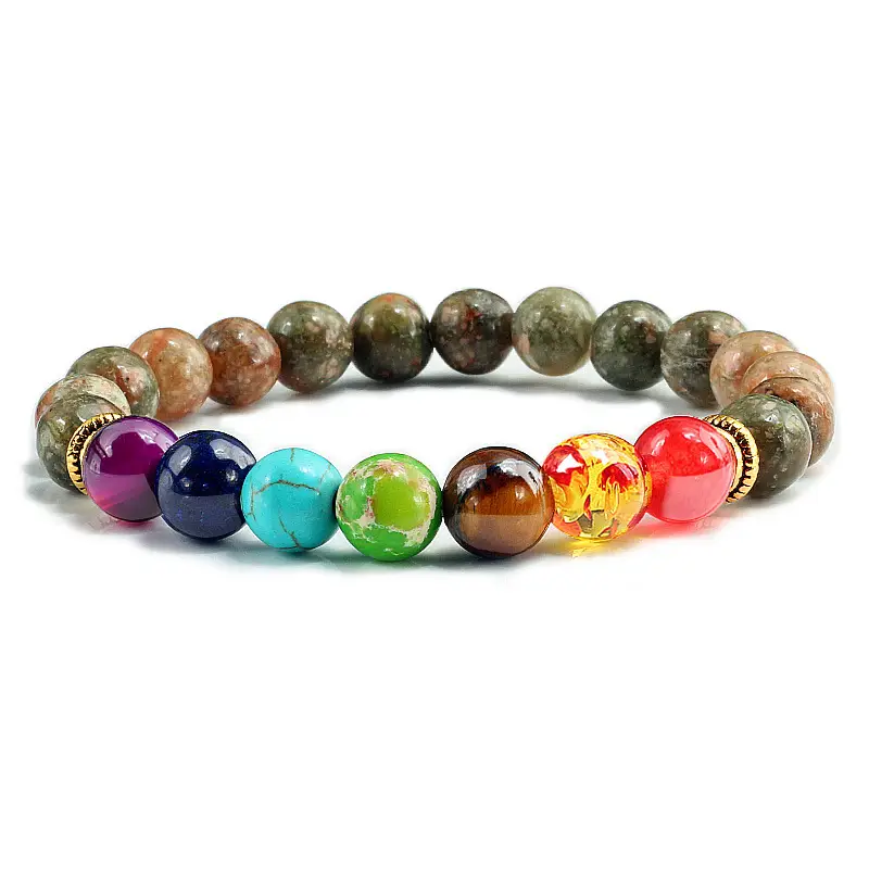Multi-Layered Rose Quartz Beaded Bracelet with Frosted Stones