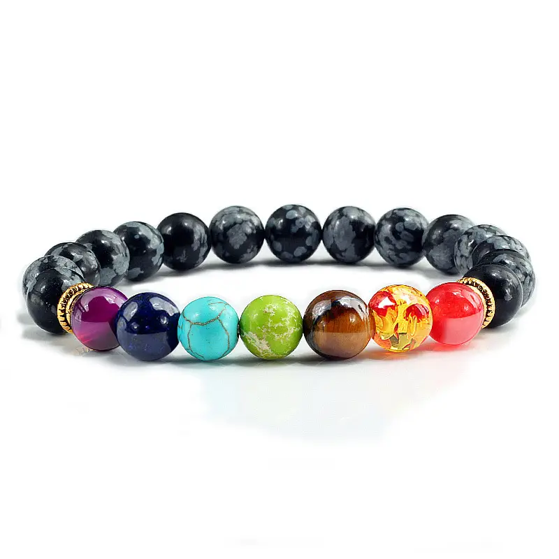 Multi-Layered Rose Quartz Beaded Bracelet with Frosted Stones