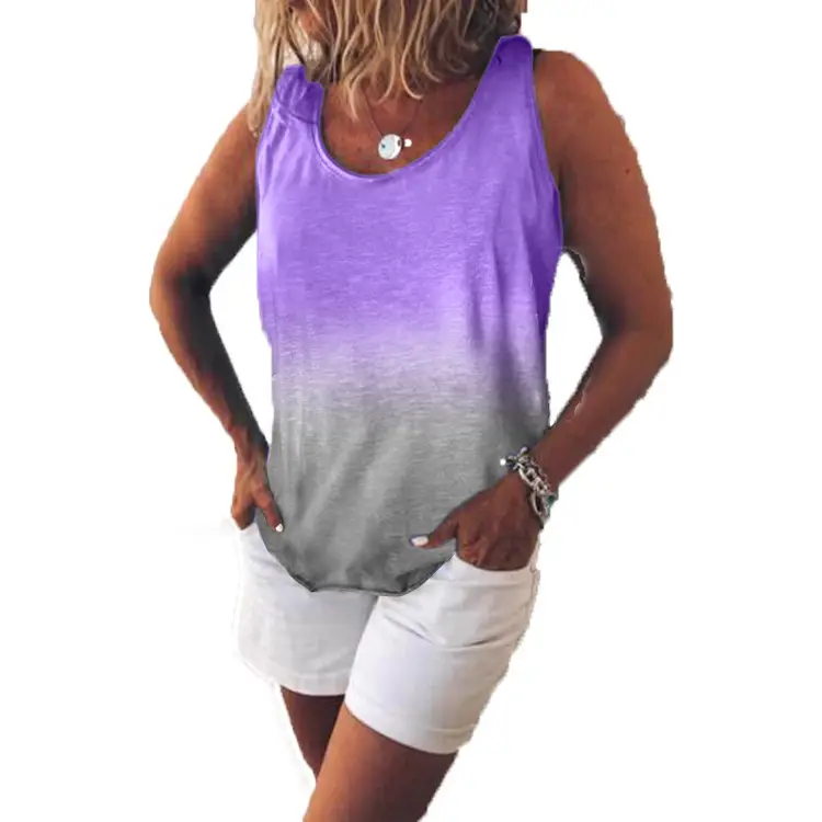 2019 Rainbow Gradient Short Sleeve Women's T-Shirt - Image 12