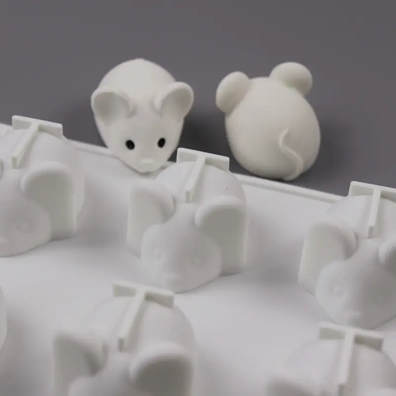 6 Pcs Rat Mouse Mousse Silicone Cake Mold 20cm - Image 6