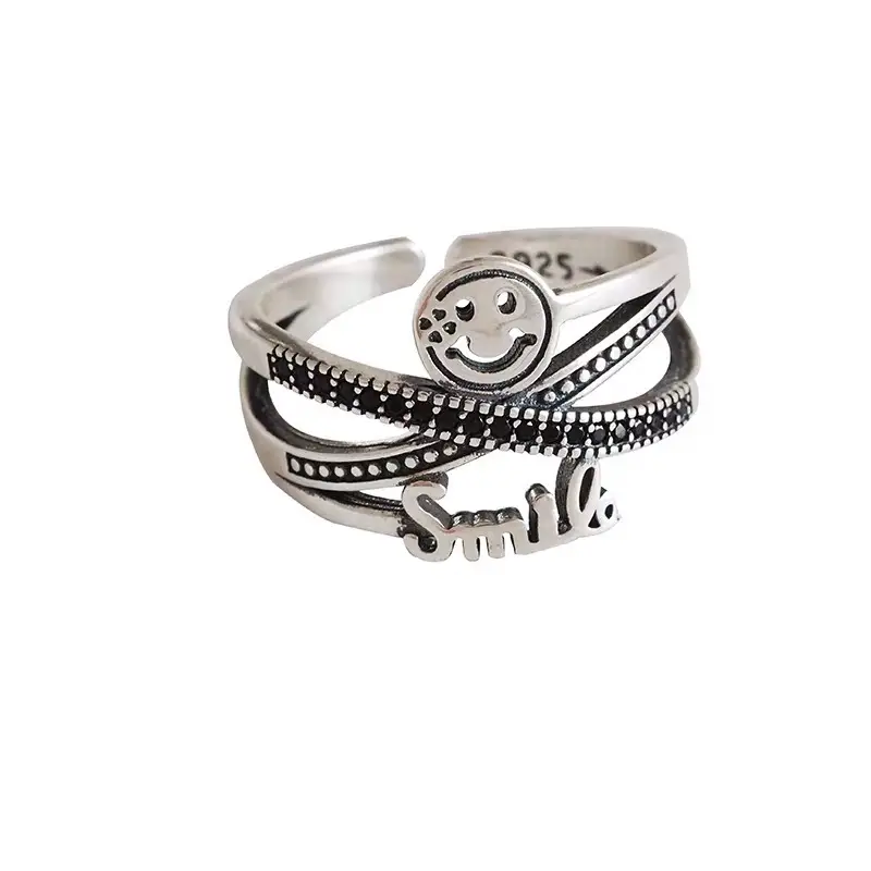 S925 Silver Open Ring with Elephant Carved Design - Image 5