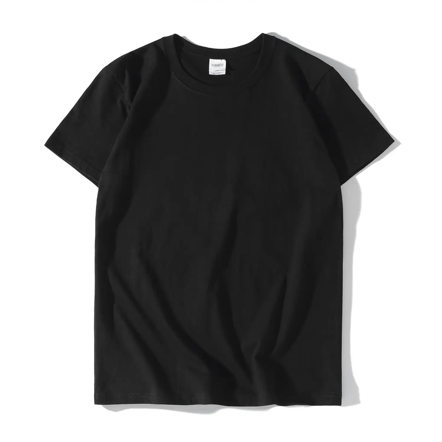 230g Cotton Men's White T-Shirt Round Neck Short Sleeve - Image 10