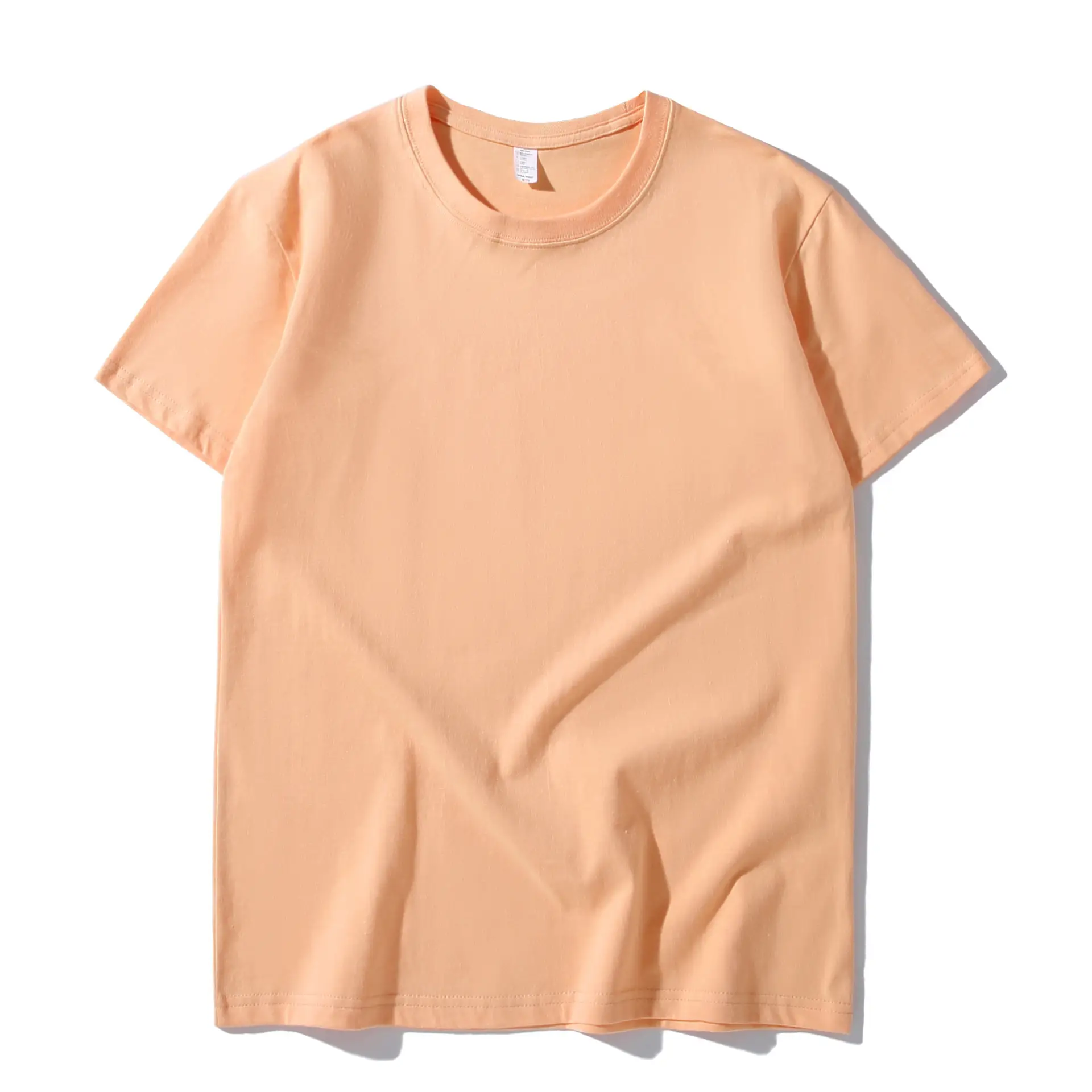 230g Cotton Men's White T-Shirt Round Neck Short Sleeve - Image 11